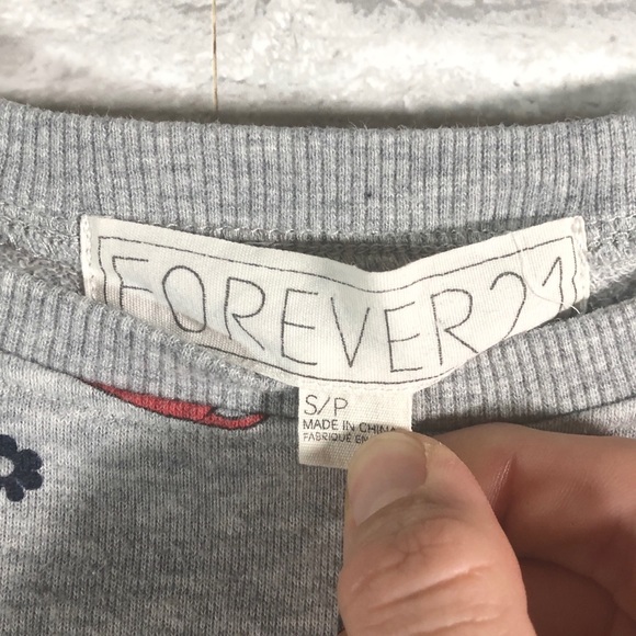 Forever 21 Gray Mouse Sweater - Picture 3 of 4